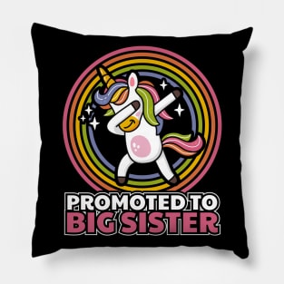 Promoted to Big Sister Unicorn Pillow