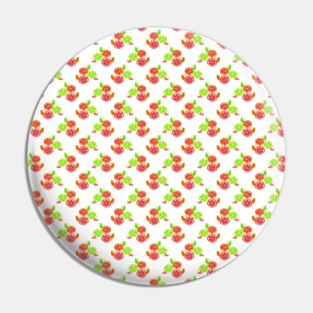 Citrus Slices Pattern Pin by saradaboru