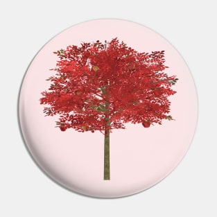 Red Apple Tree Pin