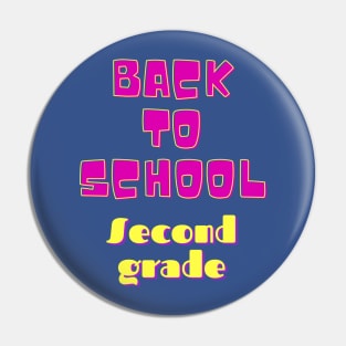 Back to School second grade Pin