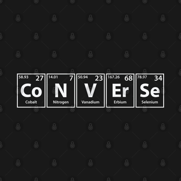 Converse (Co-N-V-Er-Se) Periodic Elements Spelling by cerebrands