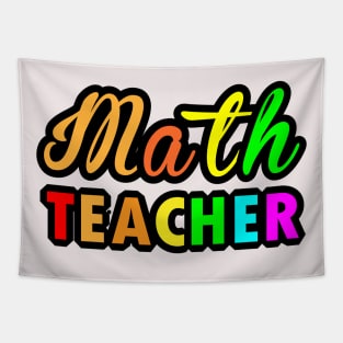 Colour Typograpgy for Math Teachers Gifts Tapestry