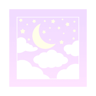 Kawaii Pastel Night Sky T-Shirt