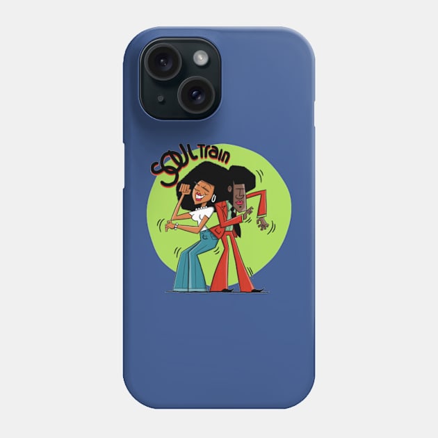soul train dance party Phone Case by SKULLBERRY