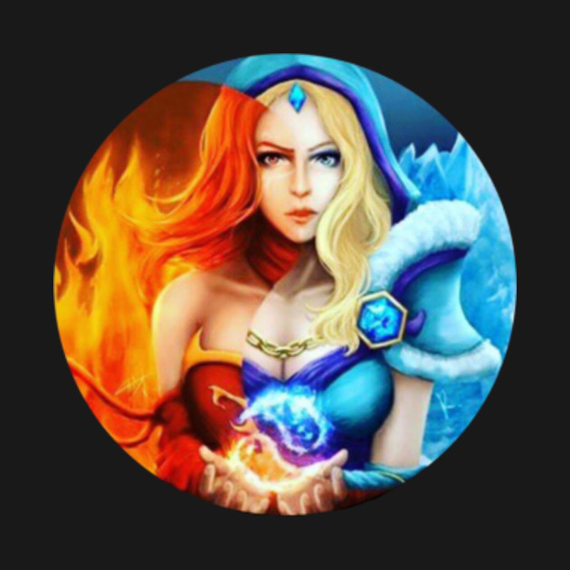 dota 2 lina crystal maiden dota 2 crewneck sweatshirt teepublic
