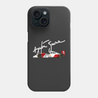 Ayrton Senna's McLaren MP4/8 Illustration Phone Case