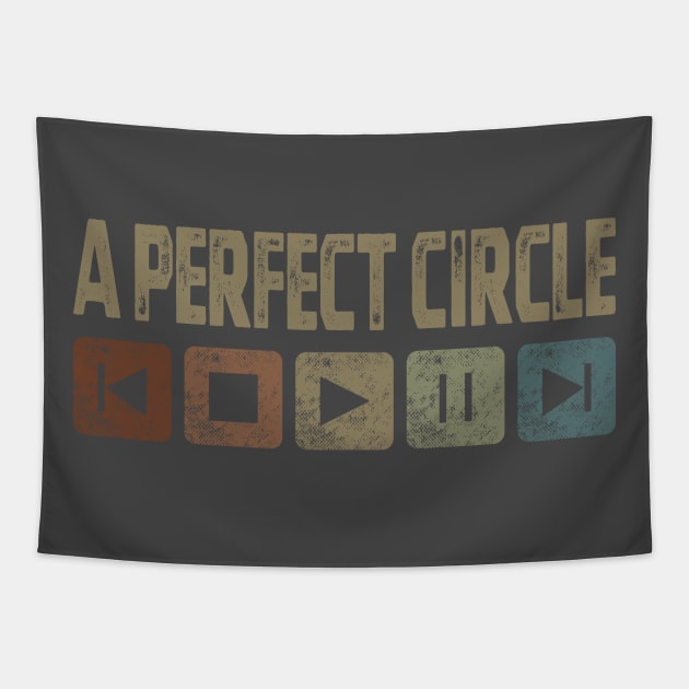 A Perfect Circle Control Button Tapestry by besomethingelse