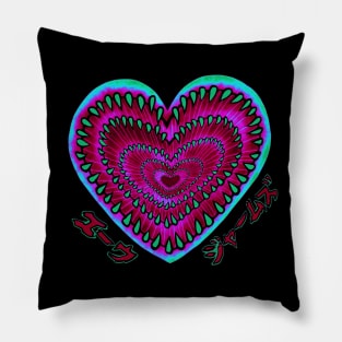 Alien heart Pillow