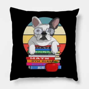 French Bulldog Back to School Teacher's Pet Pillow