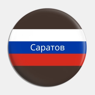 Saratov City in Russian Flag Pin