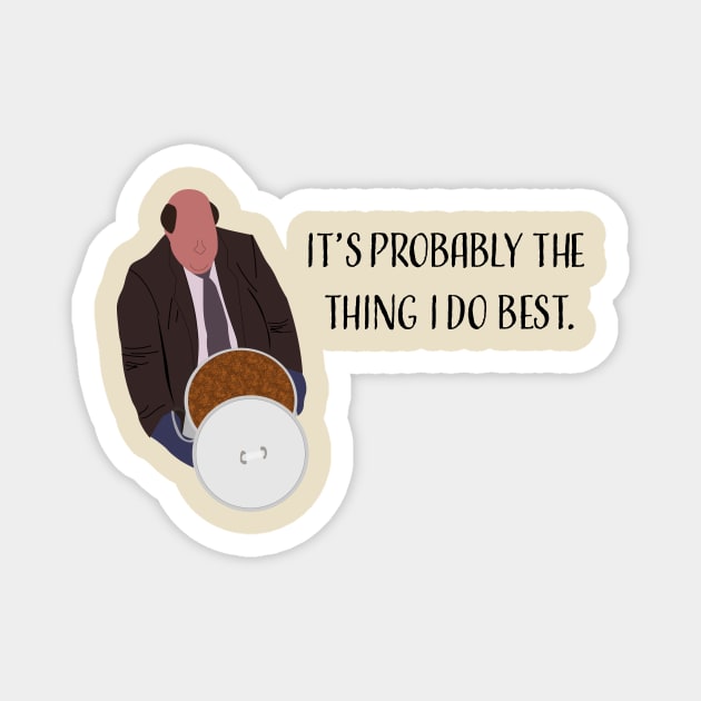 The Office "Kevin's Chili" Quote Magnet by Design Garden