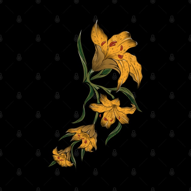 Yellow Lilies by Floral Botanic