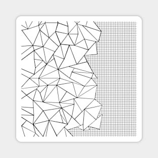 Abstract Outline Grid on Side Magnet