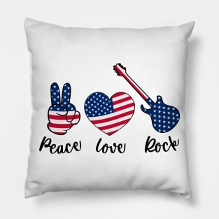 peace love Rock Pillow
