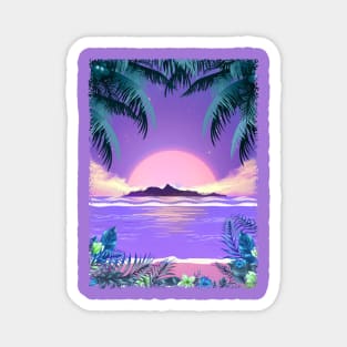 Exotic Sunset Magnet