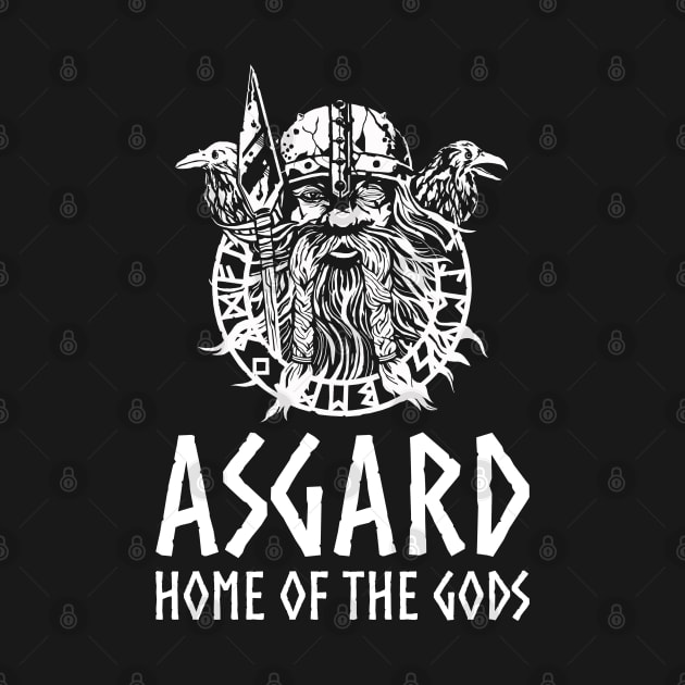 Asgard - Medieval Norse Mythology Viking God Odin by Styr Designs