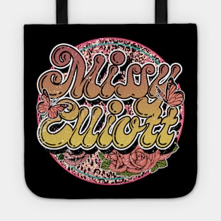 Graphic Proud Missy Name Flower Birthday 70s 80s 90s Vintage Styles Tote