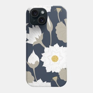 Luxury White Lotus Phone Case