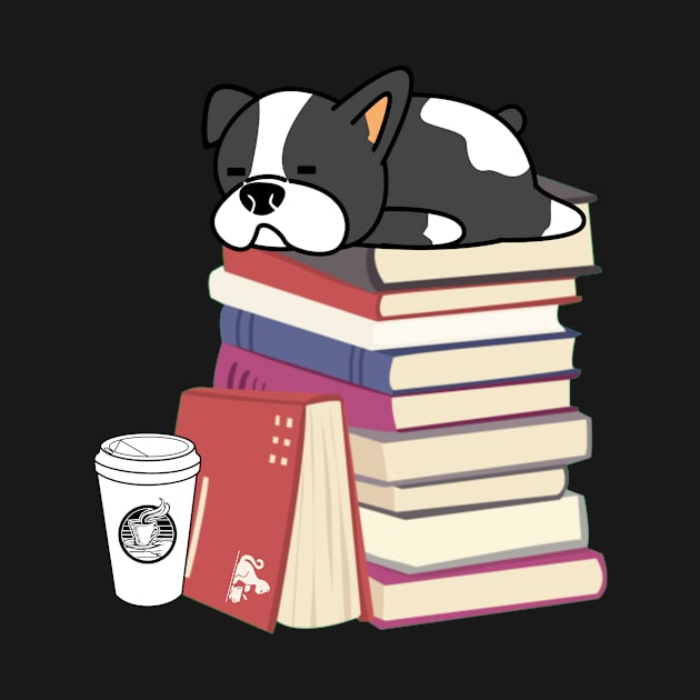 Dogs Books And Coffee Dog Reader Coffee Quote by 29 hour design