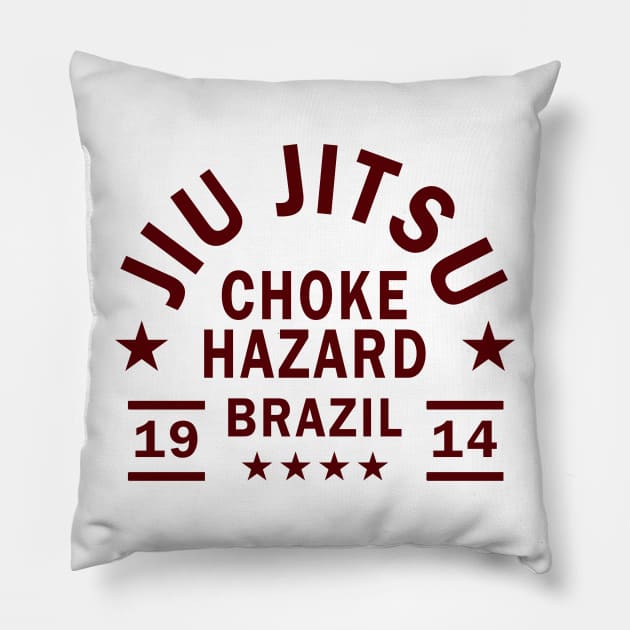 JIU JITSU - CHOKE HAZARD Pillow by ShirtFace