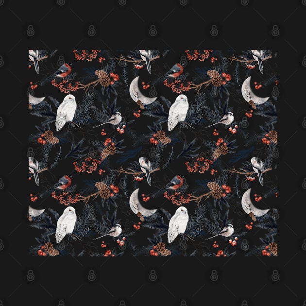 Flower and Bird pattern by medabdallahh8