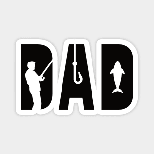 DAD Fishing, Design For Daddy Magnet