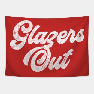 Glazers Out --- Retro Typography Design Tapestry