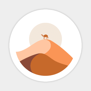 Desert Mountain Minimalist Landcape Magnet