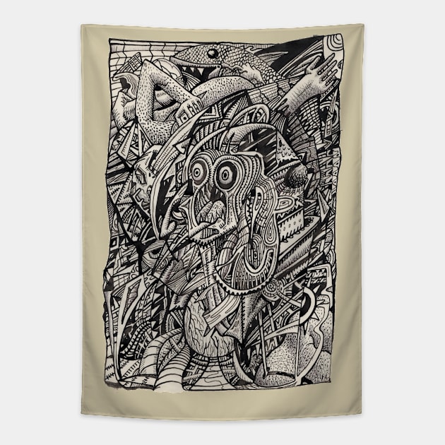 Jonah Complex Tapestry by Backbrain