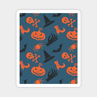 Halloween Witch Pattern Magnet