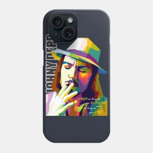 Johny depp smoke Phone Case