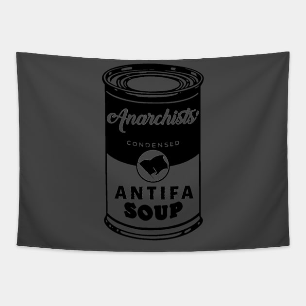 Anarchists' Antifa Soup Tapestry by maribethmadeit