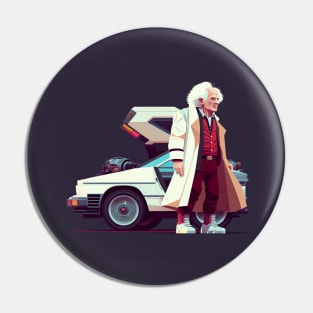 Back to the future Doc Brown Pin