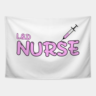 Labor and Delivery Nurse Pink Tapestry