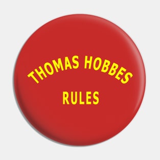 Thomas Hobbes Rules Pin