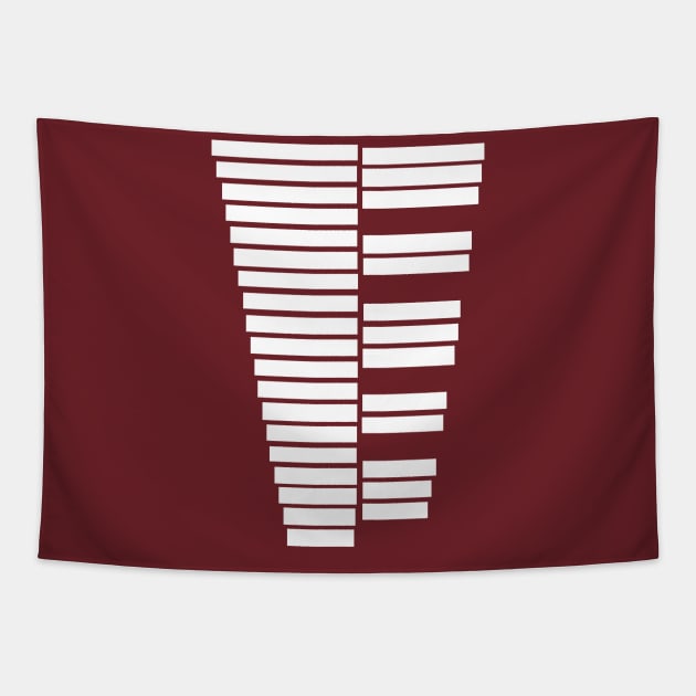 Minimalist Marimba Tapestry by Dawn Anthes