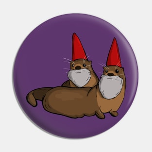 Gnome Otters Pin