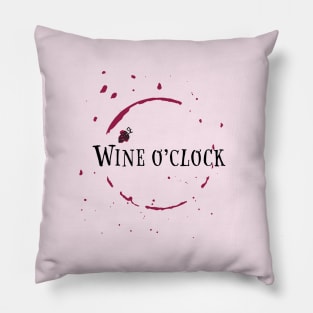 Wine o'clock red edition Pillow