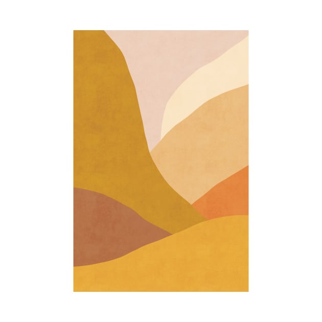 Warm desert landscape color block by VectoryBelle