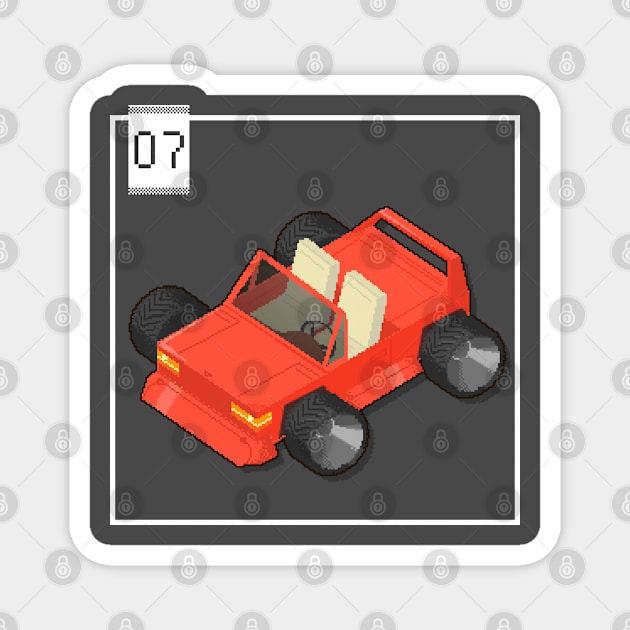 07 - Pixel Cars - Little Red Magnet by Kenox