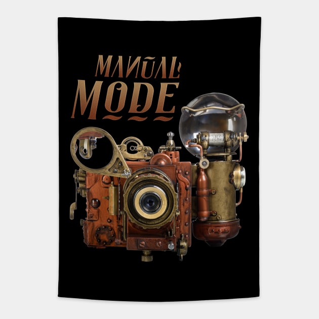 Unique Steampunk Camera MANUAL MODE Flash Filmmaker Tapestry by Dibble Dabble Designs