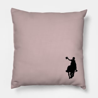 Horseball Silhouette Pillow