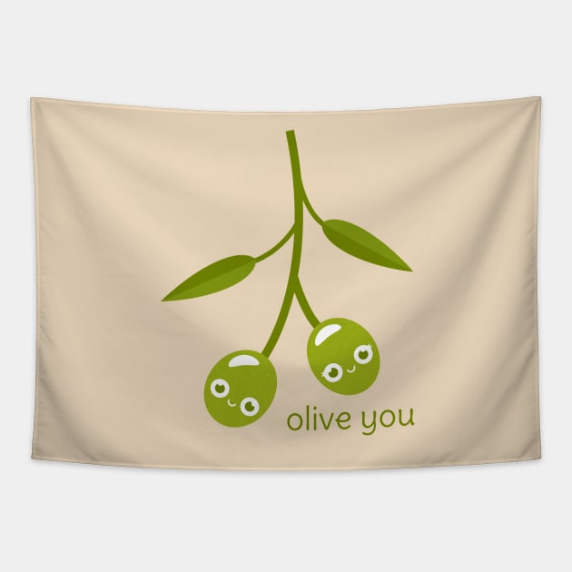 Olive You Tapestry by slugbunny