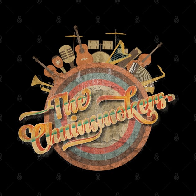 Tour Music Designs Vintage Retro - The Chainsmokers by kumurkumur