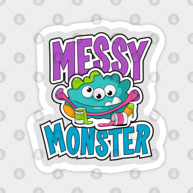 Messy Monster Magnet by Green Bean Design