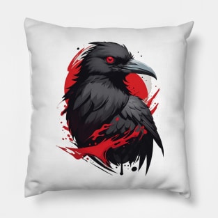 Black Bird Pillow