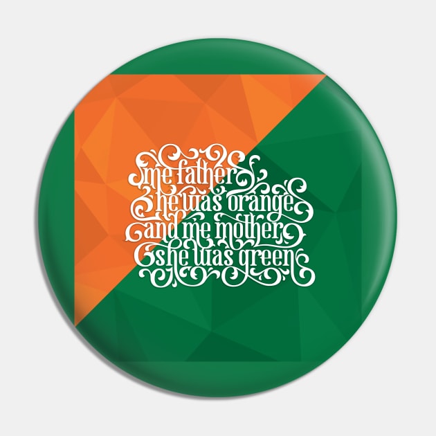 The Orange and the Green Pin by polliadesign