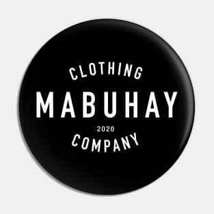 Mabuhay Clothing Company White Pin