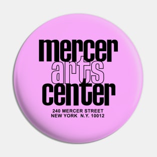 Mercer Arts Center (black) Pin