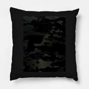 Multicamo Black Camouflage Pillow